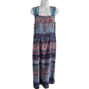 CL Carole Little Dress SZ 8 Maxi Vintage Lined Back Slit Bohemian Designer Party